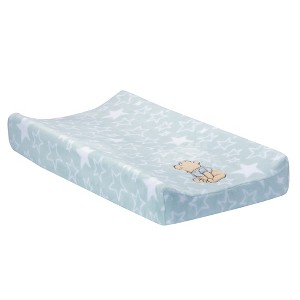 Bedtime Originals Disney Baby Starlight Pooh Blue/White Stars Changing Pad Cover - 1 of 4
