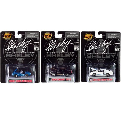 "Carroll Shelby 50th Anniversary" 3 piece Set 2022 Release 1/64 Diecast Model Cars by Shelby Collectibles