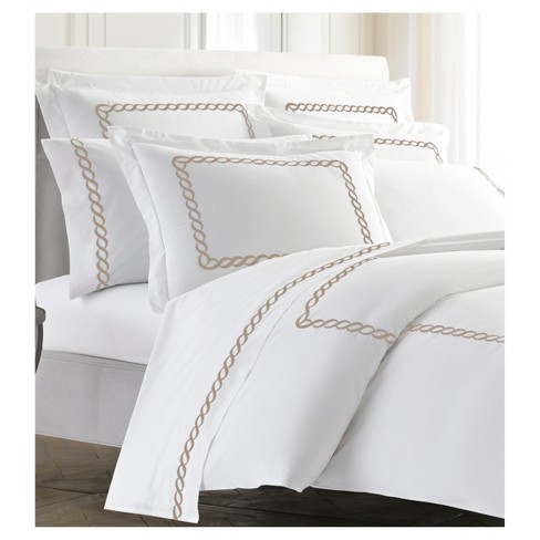 Cable Bedding Duvet Cover Full Queen Taupe Cassadecor Target