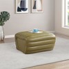 Meridian Furniture,Vega Vegan Leather Ottoman - 2 of 4