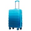 Cesicia 20"/24"/28" 3 pcs/set in PC Spinner Wheel Luggage with Combination Lock, Gradient Color - 4 of 4
