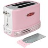 Nostalgia RTOS200PK Retro 2-Slice Bagel Toaster, Pink - 4 of 4