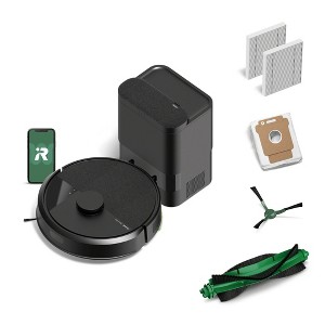 iRobot Roomba 105 Vacuum + AutoEmpty Dock Self-Empties 75 Days, Easy-to-Use, Intense Power-Lifting Suction, Multi-Surface Cleaning, LiDAR - 1 of 4