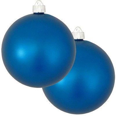 Christmas by Krebs 2ct Aloha Blue Shatterproof Christmas Ball Ornament  6" (150mm)