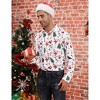 Men's Hawaiian Floral Shirts Summer Party Casual Basic Button Shirt Tropical Christmas Holiday Beach Shirts - 3 of 4