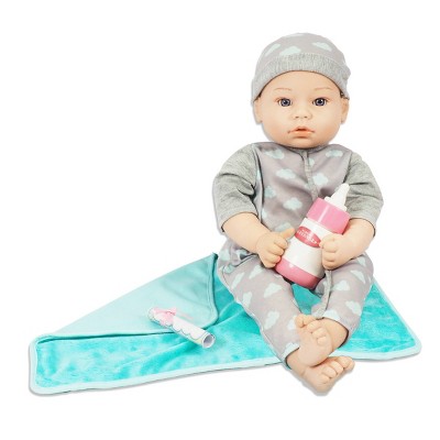 Madame Alexander 18" Small Wonders Sweet & Happy Baby Bedtime Set- Boy