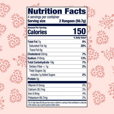 Laoban Dumplings Crab Rangoon - 8oz