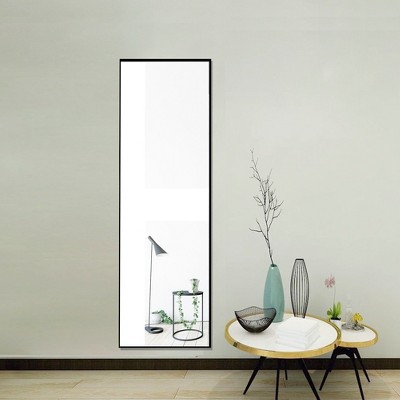 LOVMOR Modern Full Length Mirror, Full Body Mirror, Free Standing or Leaning or Wall-Mounted Mirror for Living Room, Bedroom