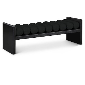 Meridian Furniture,Waverly Boucle Fabric Bench - 1 of 4