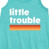 Girls' - Instant Message - Trouble Little Graphic Sleeveless Aline Dress - 2 of 4