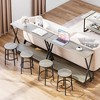 Small Entryway Table, Narrow Hallway Table, 2-Tier Industrial Display Table with Shelves, Couch Table Behind Sofa, Foyer Tables - 3 of 4