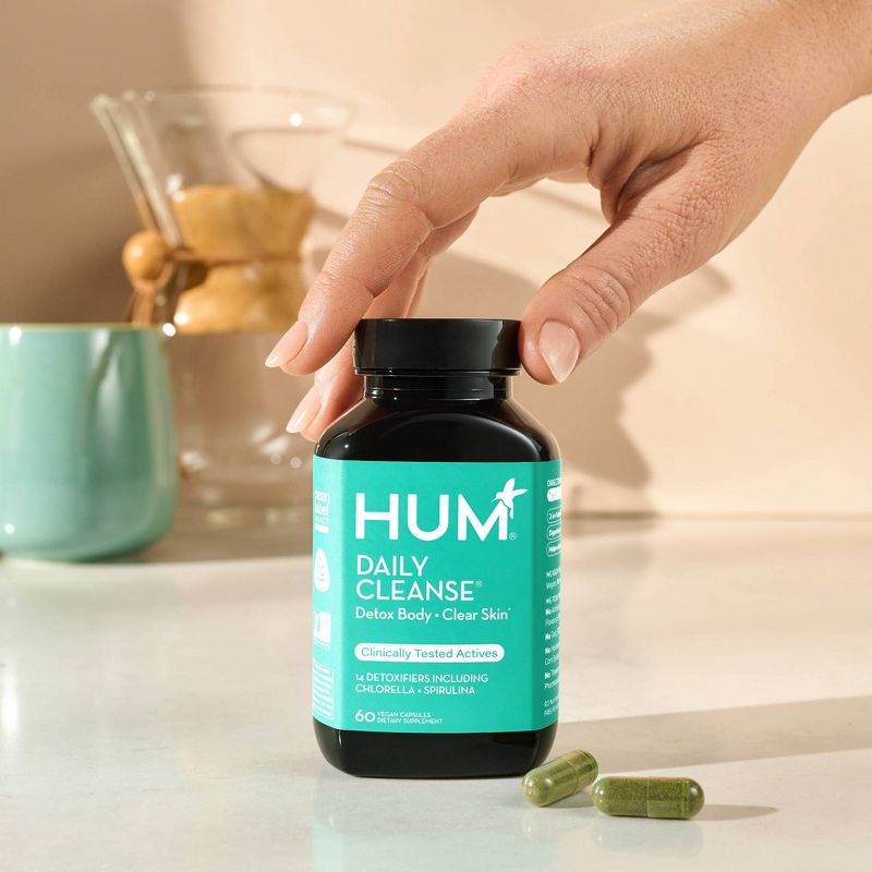 HUM Nutrition Daily Cleanse for Skin &#38; Body Detox Vegan Capsules - 60ct, 5 of 10