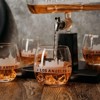 The Wine Savant Los Angeles Design Whiskey & Wine Decanter Set Includes 4 Los Angeles Design Whiskey Glasses, Unique Addition to Home Bar - 1100 ml - 4 of 4
