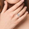 Pompeii3 1 1/2Ct Cushion Solitaire Diamond Engagement Ring 14k Gold Lab Created - 4 of 4