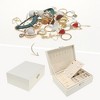 Unique Bargains PU Leather 2 Layer Jewelry Box with Drawer - 2 of 4