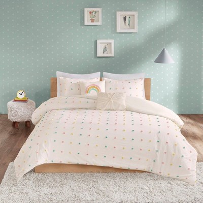 Lovely Cotton Jacquard Comforter Set, All Season Bedding Sets, Cozy Home Textile for Child's Bedroom Decor