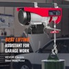 VEVOR Wireless Electric Hoist, 440 lbs 110V Electric Steel Wire Winch with Wireless Remote Control, 40ft Single Cable Lifting Height - 3 of 4