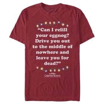 Men's National Lampoon's Christmas Vacation Leave You for Dead Quote T-Shirt