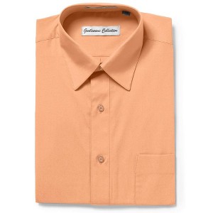 Gentlemens Collection Mens 1904 Short Sleeve Classic Fit Easy Care Dress Shirt- Many Colors Available - 1 of 1