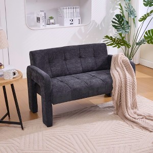 2-Seater Accent Chair Loveseat Leisure Sofa Couch Upholstered Armchair Reading Chair - ModernLuxe - 1 of 4