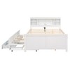 NicBex Twin Size Modern Wooden Platform Bed with Trundle, 3 Drawers and Storage Headboard for Bedroom and Living Room - 3 of 4