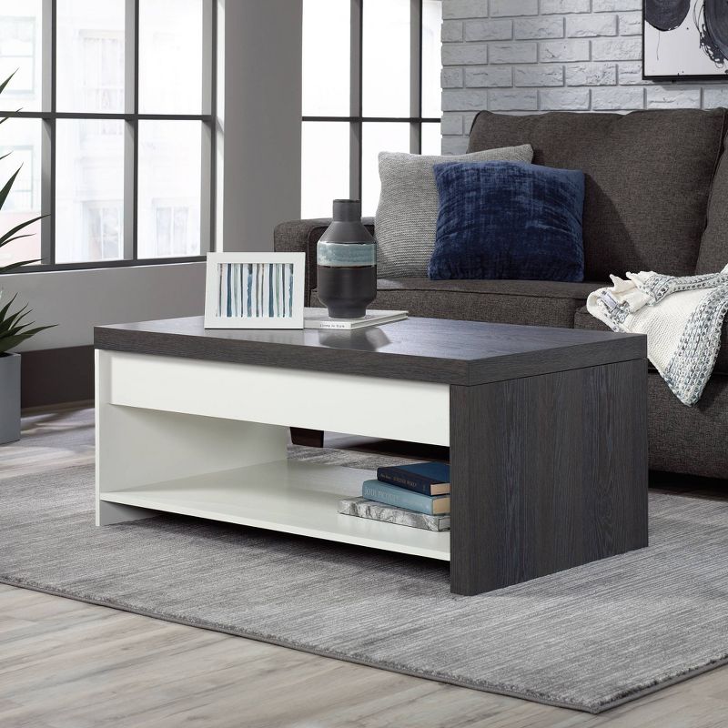 Hudson Court Lift Top Coffee Table with Storage Charcoal Ash - Sauder, 3 of 9