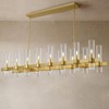 CityFurn 16-Light 54" Modern Linear Chandelier Glass Kitchen Island Lighting - 4 of 4