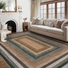 Washable Area Rugs Braided Print Accent Rug with Non-Slip Backing - 4 of 4