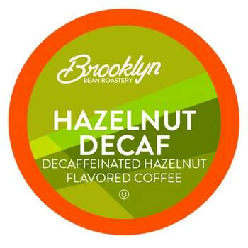 Brooklyn Beans DECAF Coffee Pods, Compatible with 2.0 K-Cup Brewers,Hazelnut, 40 Count
