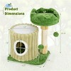 FURNIinspire Pet Tower Indoor Cat Tree Cat Tower Cozy Cat Apartment, Cat Condo with Sisal Grab Post, Shake Ball, Multicolored, 16.5"*12"*21.5" - 3 of 4