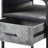 NicBex Modern Industrial Side Table with Metal Frame Contemporary End Table for Urban Decor - 3 of 4