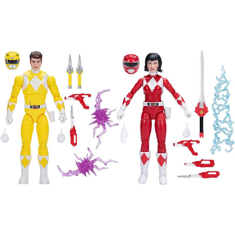 Power Rangers 6 Inch Figure 2 Pack | Swap Yellow and Red Ranger, 2 of 5