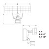 VAXCEL Zeta Integrated LED White Motion Sensor Dusk to Dawn Outdoor Security Flood Light - 4 of 4
