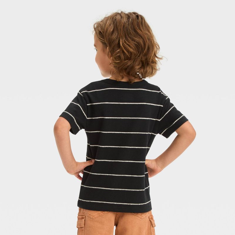 Toddler Boys' Striped Short Sleeve Pocket T-Shirt - Cat & Jack™, 3 of 5