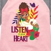Girls' - Disney - Listen To Your Heart Dolores Shirt Tail Raglan Graphic T-shirt - 2 of 3