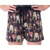 Harry Potter Girls' Stand Together Ron Hermione Sleep Pajama Set Shorts Black - 4 of 4