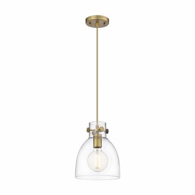Newton Bell - 1 Light Pendant In Industrial Style-9.63 Inches Tall and 8 Inches Wide