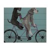 Trademark Fine Art - Fab Funky 'Schnauzer Tandem' Matted Framed Art - 2 of 4