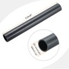 Unique Bargains Water Plumb DIY Crafts High Impact Rigid Round Pipes 8" Length ID 0.84" OD 1.02" Dark Grey - 2 of 4