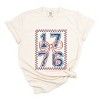 Simply Sage Market 1776 Checkered Coquette Garment Dyed Tee - 2 of 4