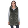 Women's 3/4 Reversible Puffer Vest - S.E.B. By Sebby - 2 of 4