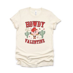 Simply Sage Market Women's Howdy Valentine Heart Short Sleeve Graphic Tee - 1 of 3