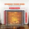 VEVOR Fireplace Screen 3 Panel, Sturdy Iron Mesh Fireplace Screen, 48"(L) x30.2"(H) Spark Guard Cover, No Assembly Required, Black - 3 of 4