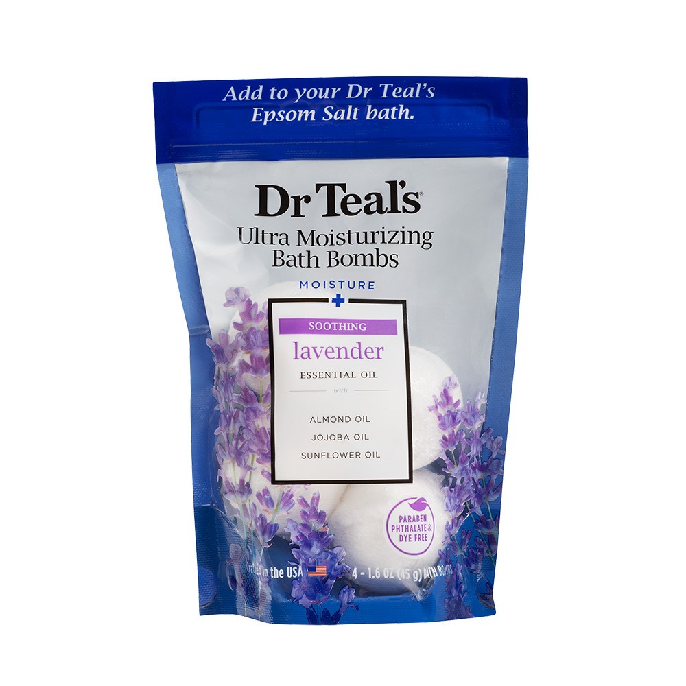 Dr Teal s Lavender Ultra Moisturizing 5pc Bath Bombs 1.6 oz