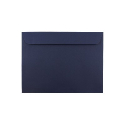 JAM Paper 9 x 12 Booklet Envelopes Navy Blue 100/Pack (263916011c) 263916011C