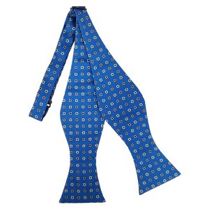 Men's Geometric Printed Design 2.75" x 4.75" Adjustable 16" - 21" Self-Tie Bow Tie - 1 of 4
