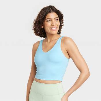 Women's Light Support V-Neck Cropped Sports Bra - All in Motion