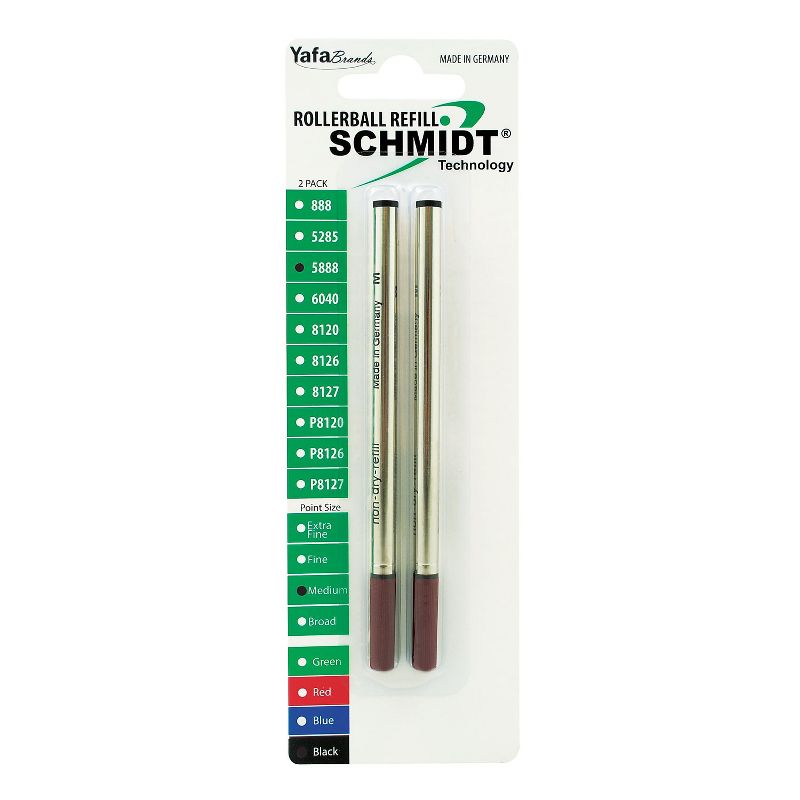 Schmidt Ink Schmidt 888 Safety Ceramic Rollerball Plastic Tube Refill Fits Universal Pens Medium, 1 of 6