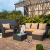 ARTPLAN Indoor/Outdoor All Weather Chair Cushions Set Deep Seat Back Pillows Outdoor Cushions for Patio Furniture - 2 of 4