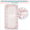 LISM 2 Piece Crib Sheets,Crib Fitted Sheets for Standard Size Crib and Toddler Mattress - 4 of 4